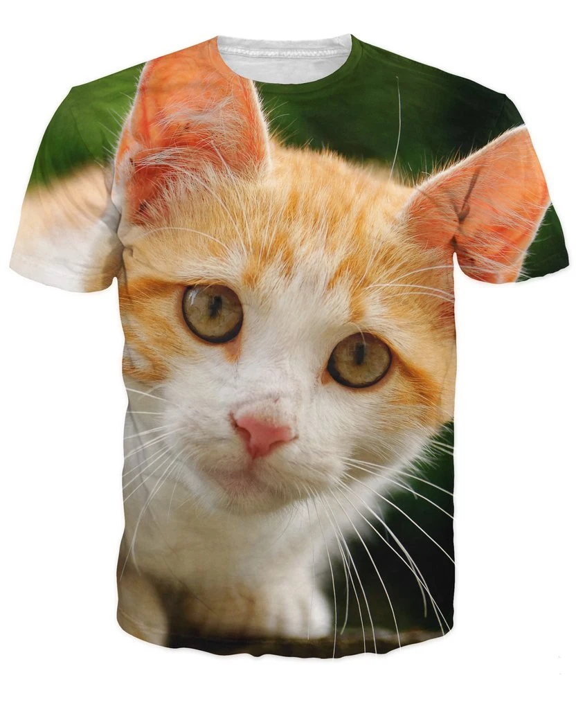 Kitten T-Shirt animal cat print 3d t shirt summer t-shirt tops casual tees women men short sleeve Summer fashion clothing
Kitten T-Shirt animal cat print 3d t shirt summer t-shirt tops casual tees women men short sleeve Summer fashion clothing