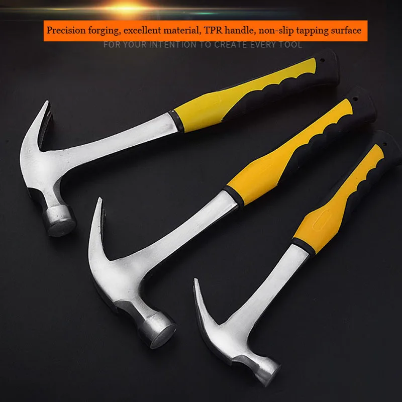Multifunction Plastic Handle Claw Hammer Household Hammers Claw Woodworking Nail Puncher Metal Claw Hammer Emergency Rescue Tool
Multifunction Plastic Handle Claw Hammer Household Hammers Claw Woodworking Nail Puncher Metal Claw Hammer Emergency Rescue Tool