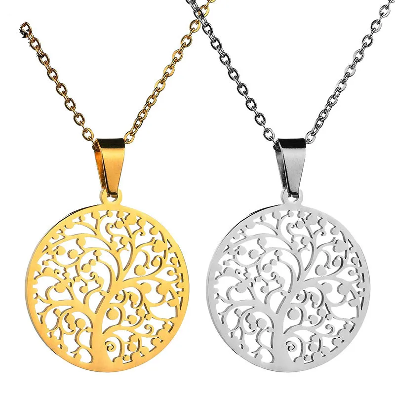 2019 модное ожерелье из нержавеющей стали с вырезами и деревом жизни для женщин, серебряное ожерелье, ювелирные изделия, бижутерия для женщин
2019 модное ожерелье из нержавеющей стали с вырезами и деревом жизни для женщин, серебряное ожерелье, ювелирные изделия, бижутерия для женщин