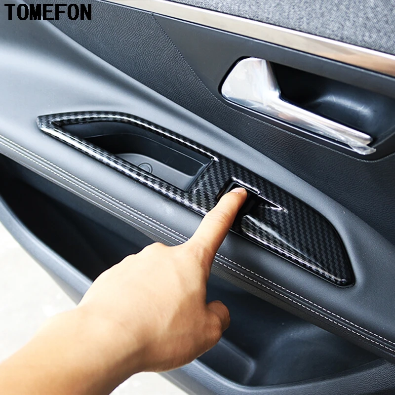TOMEFON ABS Carbon Fiber Door Armrest Window Lifter Trim Covers Sticker Auto Accessories LHD 4Pcs For Peugeot 3008 GT 2017 2018
TOMEFON ABS Carbon Fiber Door Armrest Window Lifter Trim Covers Sticker Auto Accessories LHD 4Pcs For Peugeot 3008 GT 2017 2018