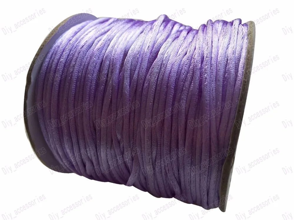 1.5mm Lavender Rattail Satin Nylon Cord Chinese Knot Beading Cord+Macrame Rope Bracelet Cords Accessories 80m/roll
1.5mm Lavender Rattail Satin Nylon Cord Chinese Knot Beading Cord+Macrame Rope Bracelet Cords Accessories 80m/roll