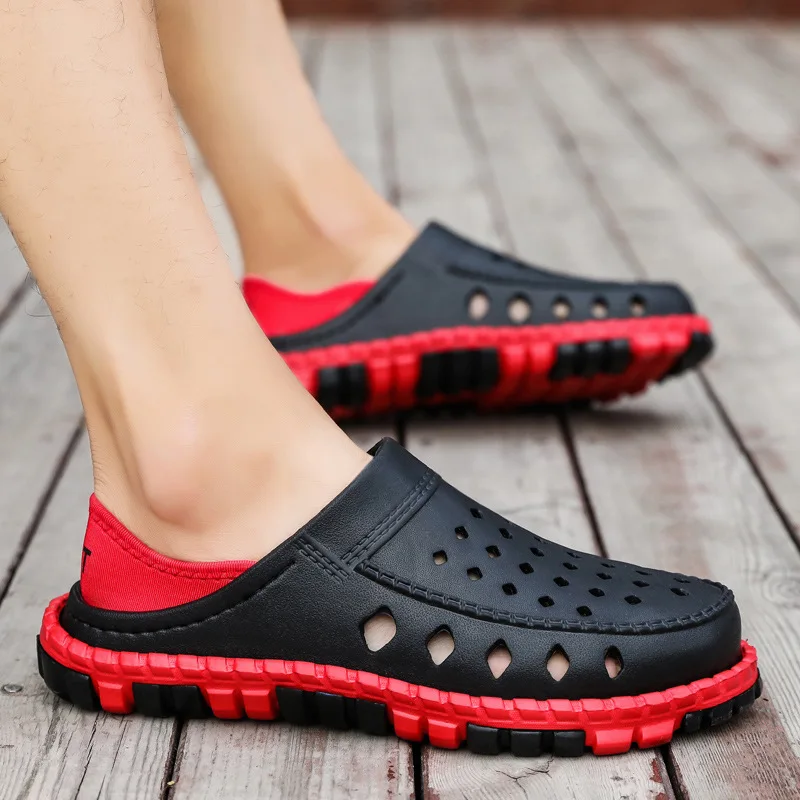 Men Slipper Summer Men's Beach Breathable Slippers Garden Mule Clogs Flip Flops Shoes for Male Sandals 5698
Men Slipper Summer Men's Beach Breathable Slippers Garden Mule Clogs Flip Flops Shoes for Male Sandals 5698