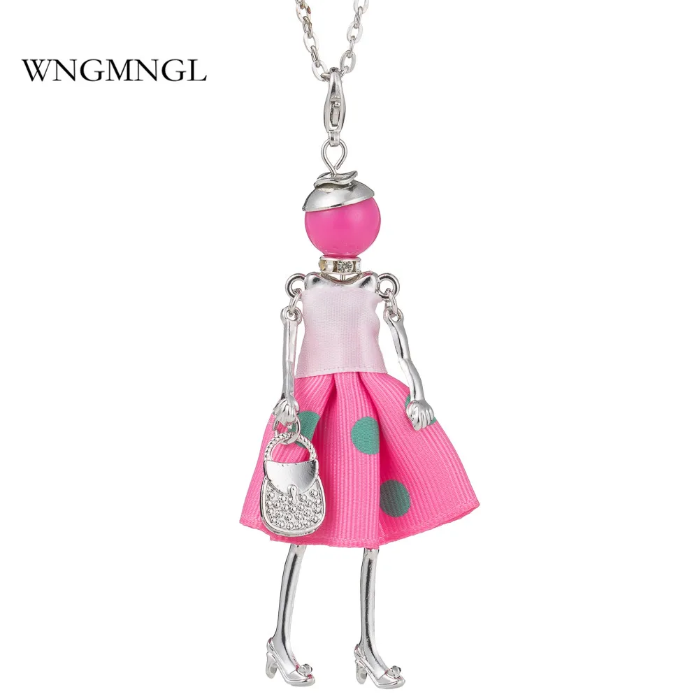 WNGMNGL Brand New Arrival Charm Cloth Dress Handbag Cute Doll Pendant Long Chain Necklace For Women 2018 Fashion Jewelry Gift
WNGMNGL Brand New Arrival Charm Cloth Dress Handbag Cute Doll Pendant Long Chain Necklace For Women 2018 Fashion Jewelry Gift