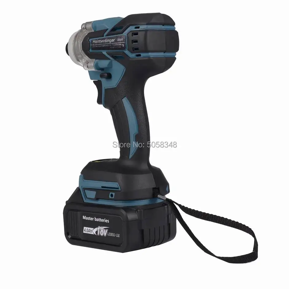 Electric Rechargeable 1/4 inch 6.35mm cordless brushless impact driver drill with one 18V 4.0Ah Lithium Battery
Electric Rechargeable 1/4 inch 6.35mm cordless brushless impact driver drill with one 18V 4.0Ah Lithium Battery