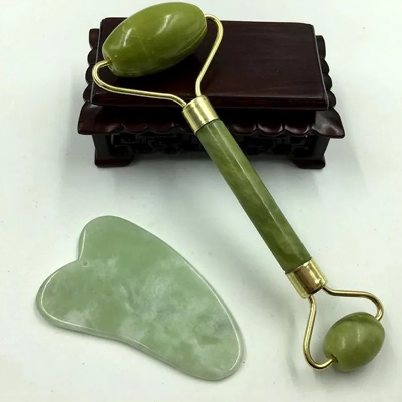 2PCS Facial Massage Jade Roller Face Neck Gua Sha Facial Roller Massager Natural Stone Chinese Medicine Board Scraping Tool 20#1
2PCS Facial Massage Jade Roller Face Neck Gua Sha Facial Roller Massager Natural Stone Chinese Medicine Board Scraping Tool 20#1