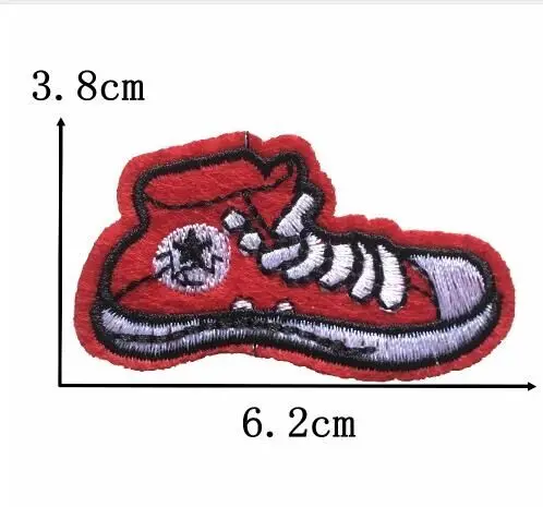 DD10pcs/lot Sneaker Gym Shoes Embroidery Patches for Clothes DIY Sewing Accessories Iron on Embroidered Appliques ClothesSticker
DD10pcs/lot Sneaker Gym Shoes Embroidery Patches for Clothes DIY Sewing Accessories Iron on Embroidered Appliques ClothesSticker