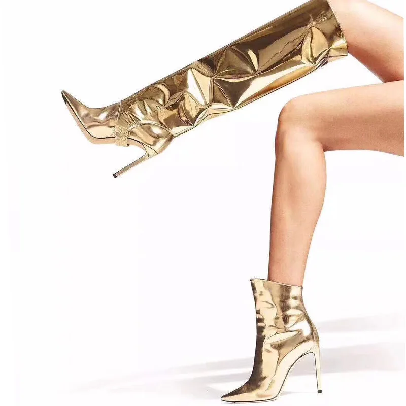 WETKISS Over The Knee Women Boots Pointed Toe Footwear Mirror Boot Female Thin High Heels Shoes Woman Winter 2019 Plus Size 43
WETKISS Over The Knee Women Boots Pointed Toe Footwear Mirror Boot Female Thin High Heels Shoes Woman Winter 2019 Plus Size 43