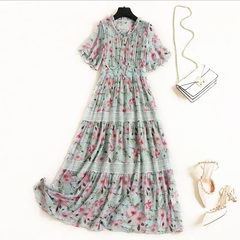 2-piece set high quality summer new dress Ruffles Elastic Waist Floral print Flare Sleeve Long Casual beach women party dress
2-piece set high quality summer new dress Ruffles Elastic Waist Floral print Flare Sleeve Long Casual beach women party dress