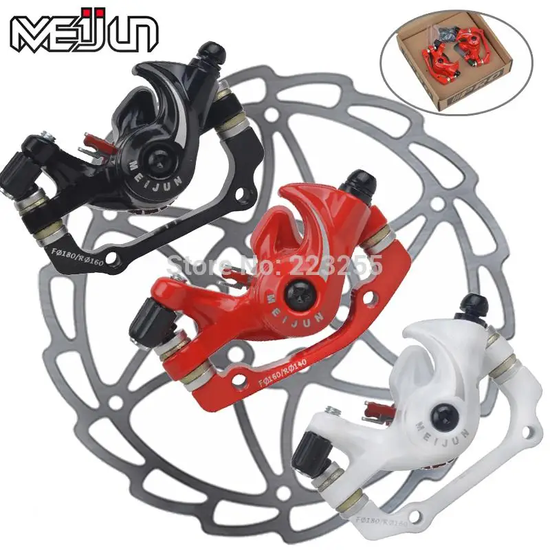 MEIJUN Line Pulling Disc Brakes Black White Red Mountain Bike Disc Brake 160MM disc Bicycle Brake Parts
MEIJUN Line Pulling Disc Brakes Black White Red Mountain Bike Disc Brake 160MM disc Bicycle Brake Parts
