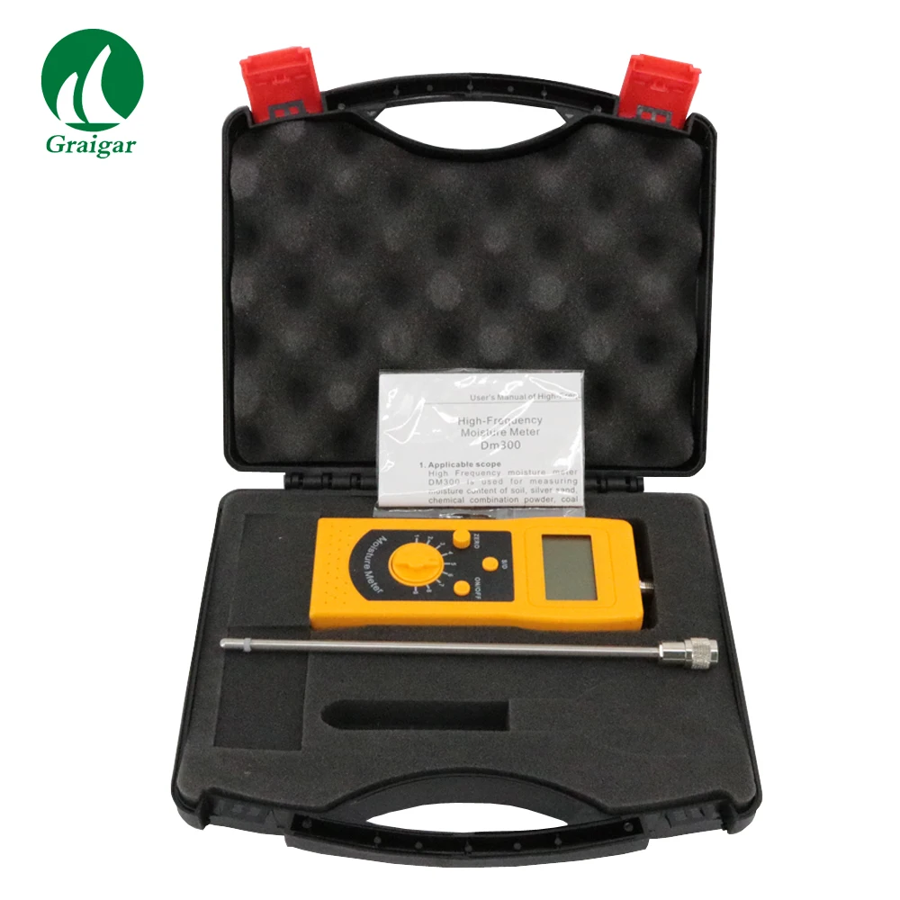 DM300L soil Moisture Meter Sand Moisture Meter Coal Powder Moisture Meter Tester with Data hlold function
DM300L soil Moisture Meter Sand Moisture Meter Coal Powder Moisture Meter Tester with Data hlold function