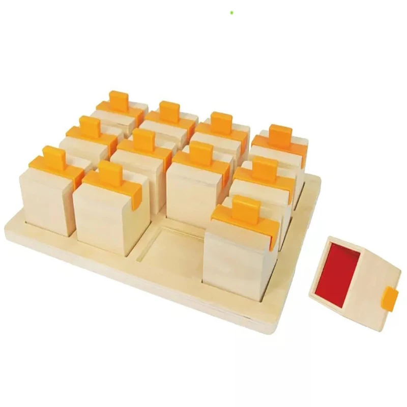 Дети Монтессори музыкальная шкатулка развивающие Building Block Обучающие сенсорные
