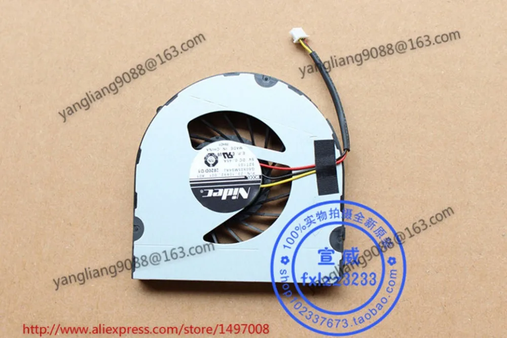 3-проводной охлаждающий вентилятор для ноутбука Nidec G60X05MS4AJ 52T101 DC 5V 0.45A N4050
3-проводной охлаждающий вентилятор для ноутбука Nidec G60X05MS4AJ 52T101 DC 5V 0.45A N4050