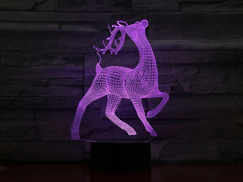 3D LED Night Light Deer with 7 Colors Light for Home Decoration Lamp Amazing Visualization Optical Illusion Awesome GX1277
3D LED Night Light Deer with 7 Colors Light for Home Decoration Lamp Amazing Visualization Optical Illusion Awesome GX1277