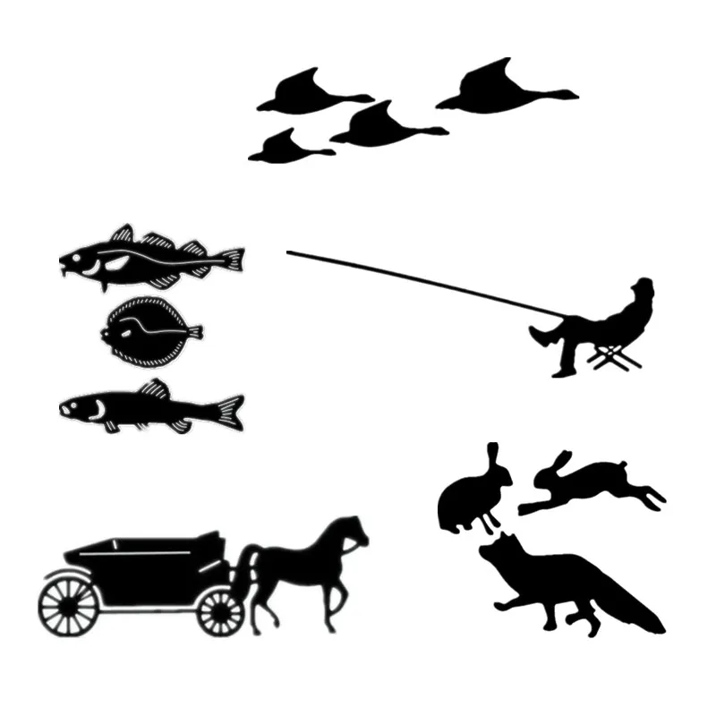 Simple Fishing Rabbit Wolf Metal Cutting Dies Stencils For DIY Scrapbooking Photo Album Decorative Embossing Cards Craft Die Cut
Simple Fishing Rabbit Wolf Metal Cutting Dies Stencils For DIY Scrapbooking Photo Album Decorative Embossing Cards Craft Die Cut
