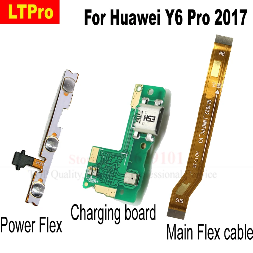 LTPro Power ON/OFF & Volume Button Flex Cable or charging board usb main flex For Huawei Y6 Pro 2017 phone parts
LTPro Power ON/OFF & Volume Button Flex Cable or charging board usb main flex For Huawei Y6 Pro 2017 phone parts