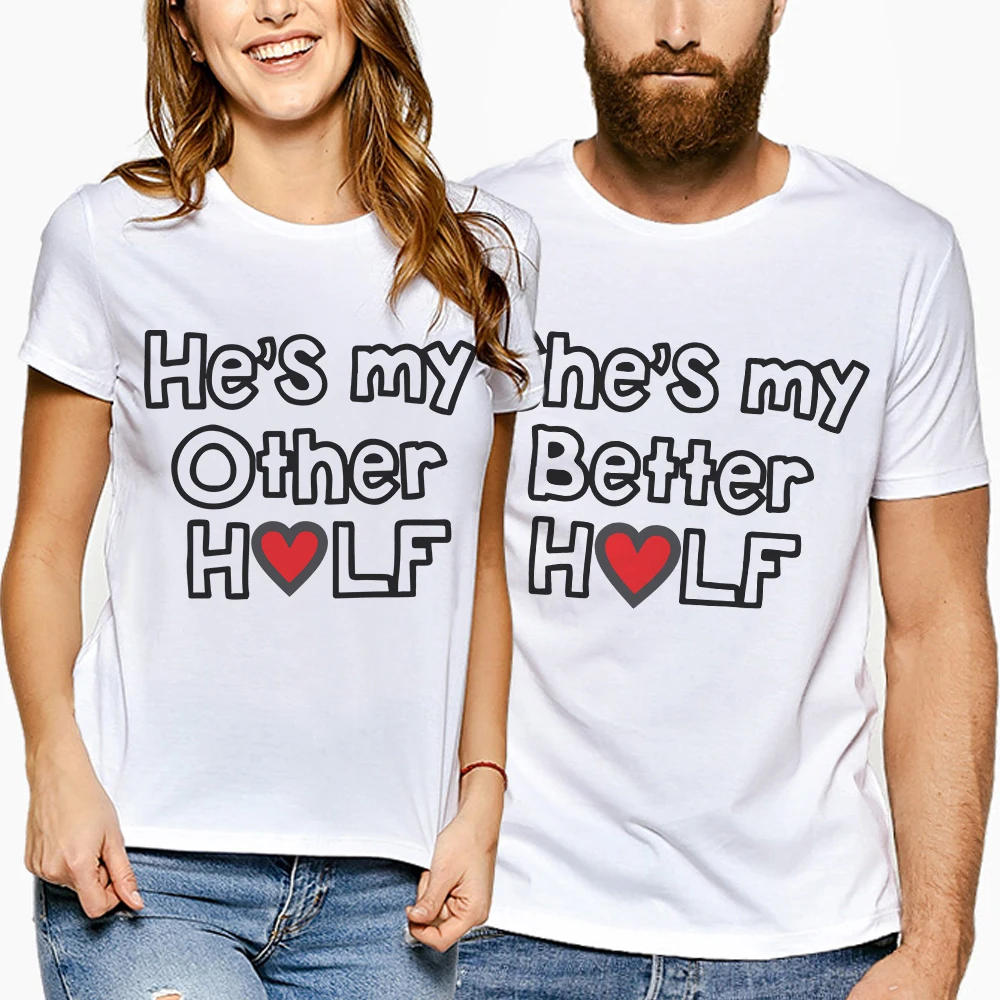 Fashion Couple T Shirt For Lovers Shoer Sleeve Creative Letter Print T-Shirt Women 2019 Summer Tops Tees Shirts Couple Clothes
Fashion Couple T Shirt For Lovers Shoer Sleeve Creative Letter Print T-Shirt Women 2019 Summer Tops Tees Shirts Couple Clothes