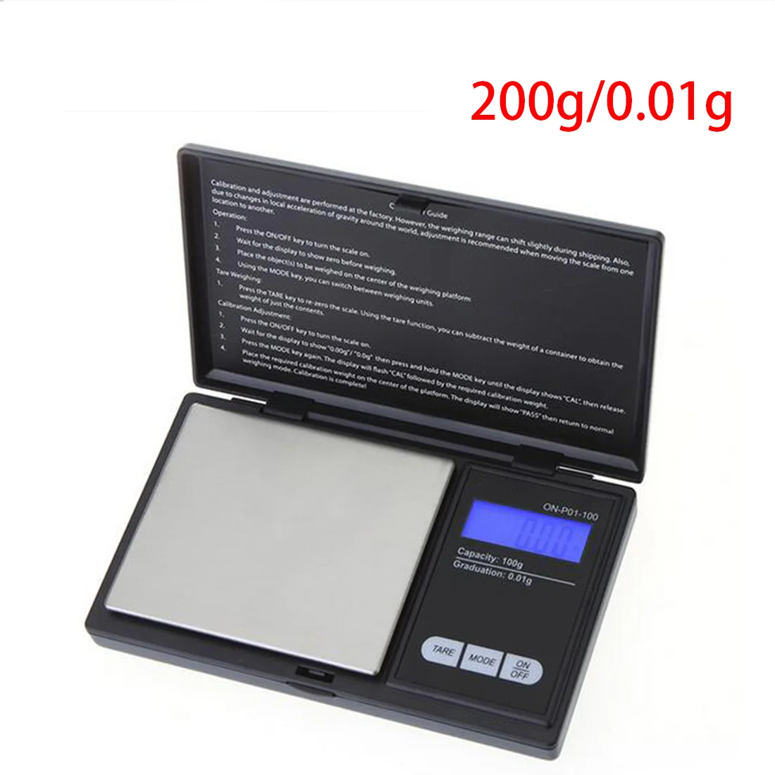 100g/200g x 0.01g LCD Digital Precision Pocket Scale Jewelry Gold Gram Balance Weight Scale Weight Electronic Scales
100g/200g x 0.01g LCD Digital Precision Pocket Scale Jewelry Gold Gram Balance Weight Scale Weight Electronic Scales