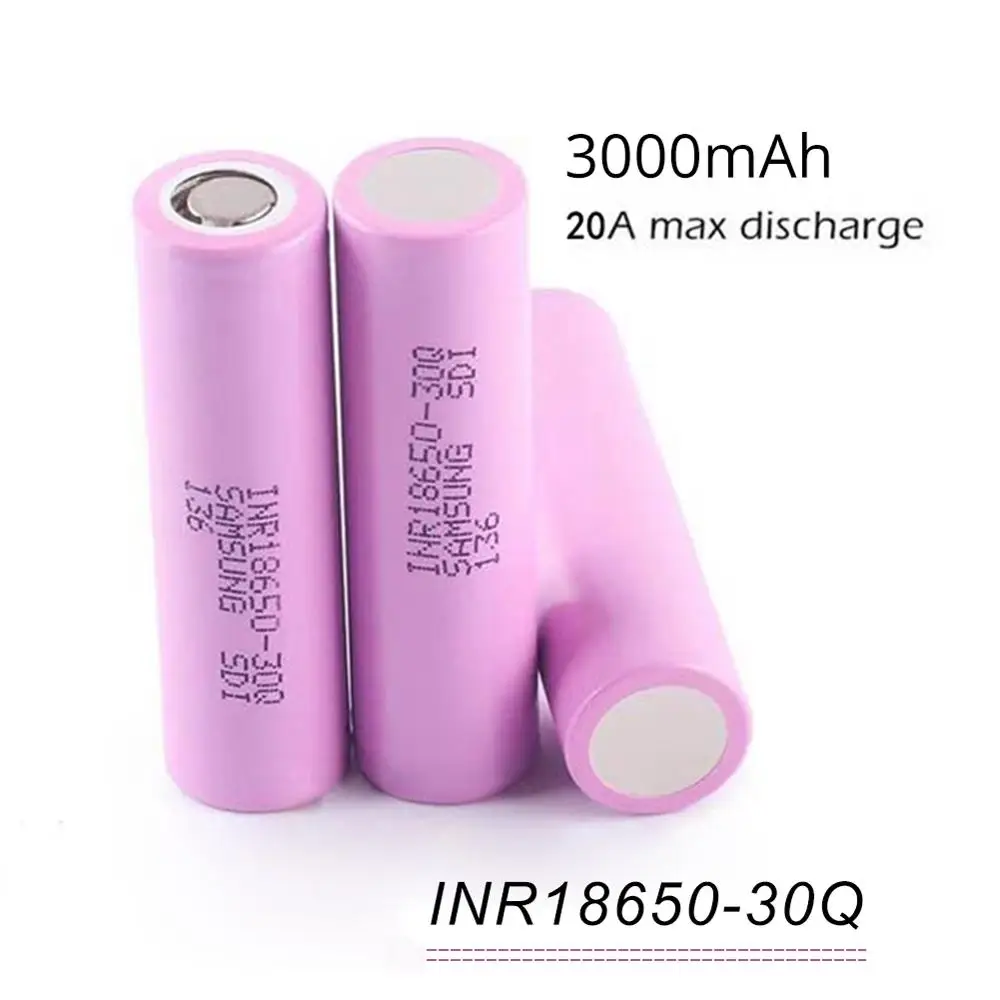 2/4/6/10 шт для samsung 18650 батарея 3000 мА/ч INR18650 30Q литиево ионная аккумуляторная powerbank