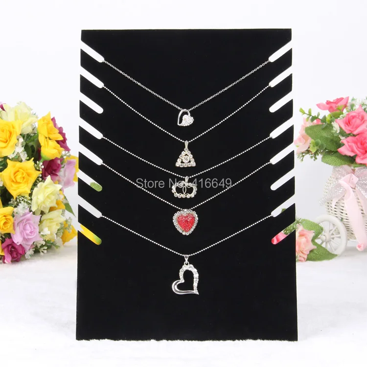 Wholesale 2pcs/lot New Black Velvet Necklace Easel Showcase Holder Jewelry Display Stand Free Shipping
Wholesale 2pcs/lot New Black Velvet Necklace Easel Showcase Holder Jewelry Display Stand Free Shipping