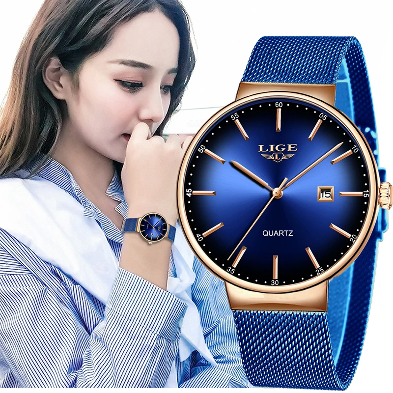 New LIGE Watch Women Ultra-thin Dial Stainless Steel Waterproof Women Watches Ladies Casual Fashion Date Sprot Clock Reloj Mujer
New LIGE Watch Women Ultra-thin Dial Stainless Steel Waterproof Women Watches Ladies Casual Fashion Date Sprot Clock Reloj Mujer