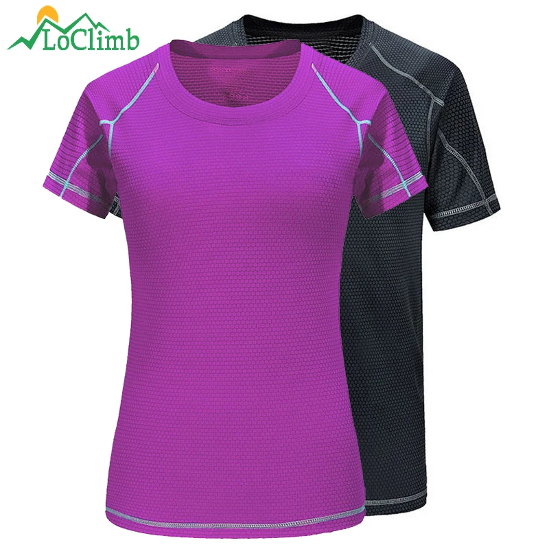 LoClimb Stretch Camping Hiking T-Shirt Men Women Quick Dry Fitness Tshirt Outdoor Trekking Fishing Men's Sport T Shirt AM271
LoClimb Stretch Camping Hiking T-Shirt Men Women Quick Dry Fitness Tshirt Outdoor Trekking Fishing Men's Sport T Shirt AM271