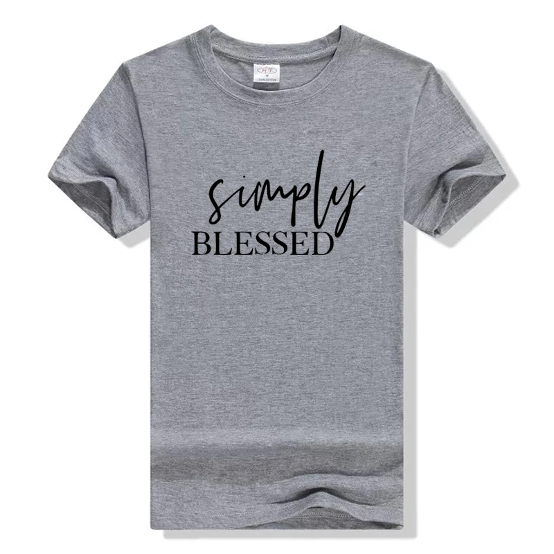 Simply Blessed T Shirt Women Funny Christian Tshirt Blessed Mom Jesus Tees Tops Ladies Fashion Clothes Cotton Hipster Drop Ship
Simply Blessed T Shirt Women Funny Christian Tshirt Blessed Mom Jesus Tees Tops Ladies Fashion Clothes Cotton Hipster Drop Ship