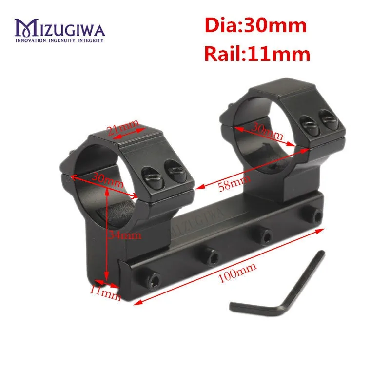 MIZUGIWA Scope Mount 25.4mm 1" /30mm Ring One Piece Low Profile Dovetail 11mm Picatiiny Rail Waver 100mm Riflescope Flashlight
MIZUGIWA Scope Mount 25.4mm 1" /30mm Ring One Piece Low Profile Dovetail 11mm Picatiiny Rail Waver 100mm Riflescope Flashlight