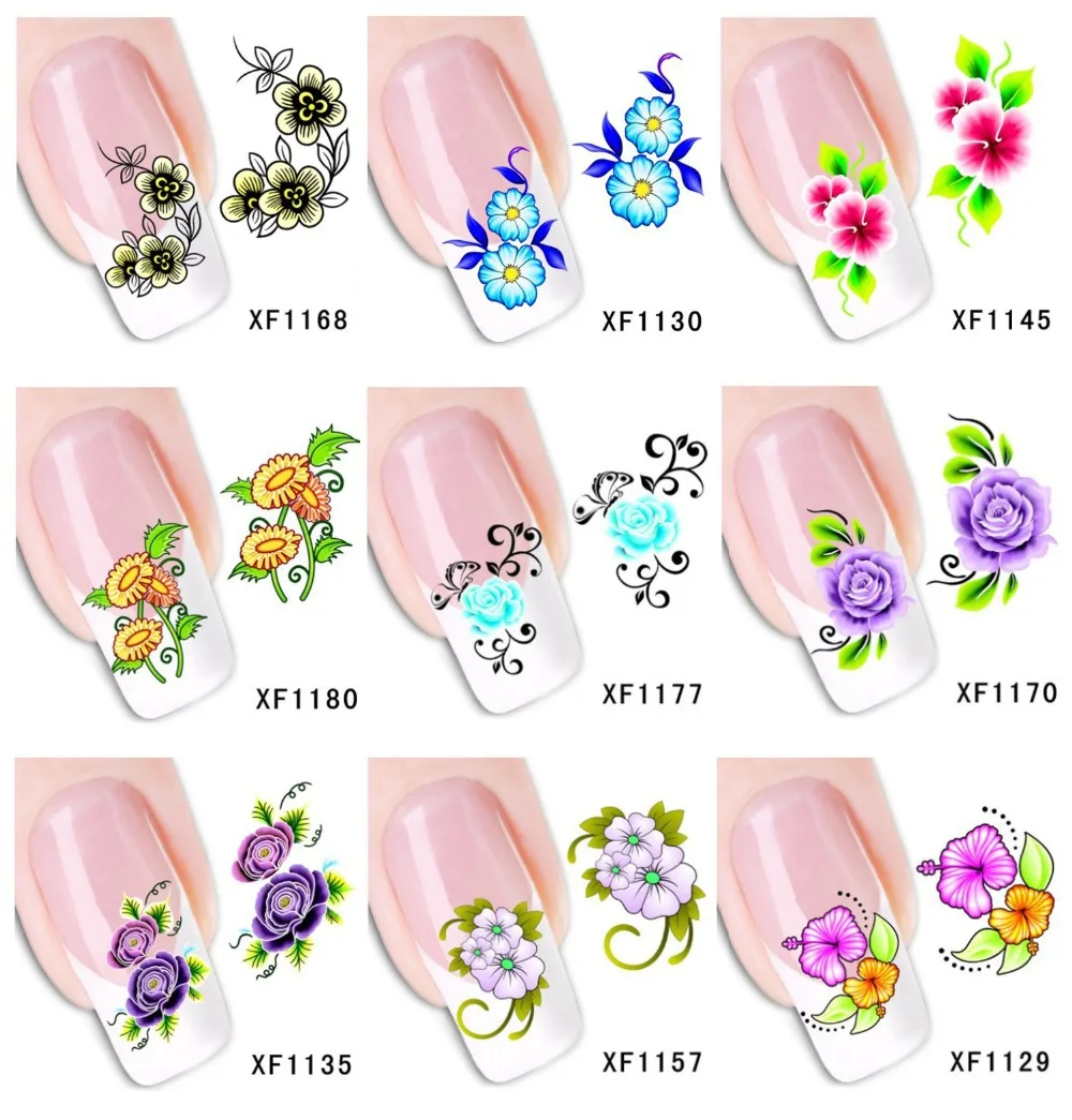 60 Sheets Nail Art Flower Water Tranfer Sticker Nails Beauty Wraps Foil Polish Decals Temporary Tattoos Watermark
60 Sheets Nail Art Flower Water Tranfer Sticker Nails Beauty Wraps Foil Polish Decals Temporary Tattoos Watermark