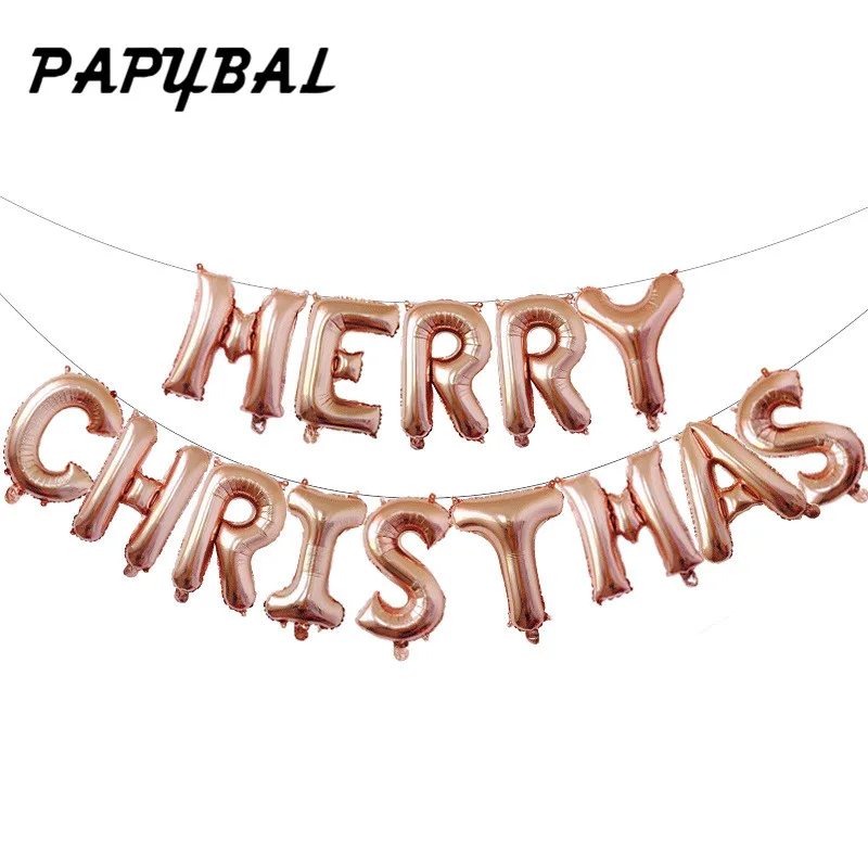 16 inch Letter Foil Balloons Merry Christmas Alphabet Air Balloon Christmas Decorations Globos Xmas Ornament Party Supplies
16 inch Letter Foil Balloons Merry Christmas Alphabet Air Balloon Christmas Decorations Globos Xmas Ornament Party Supplies