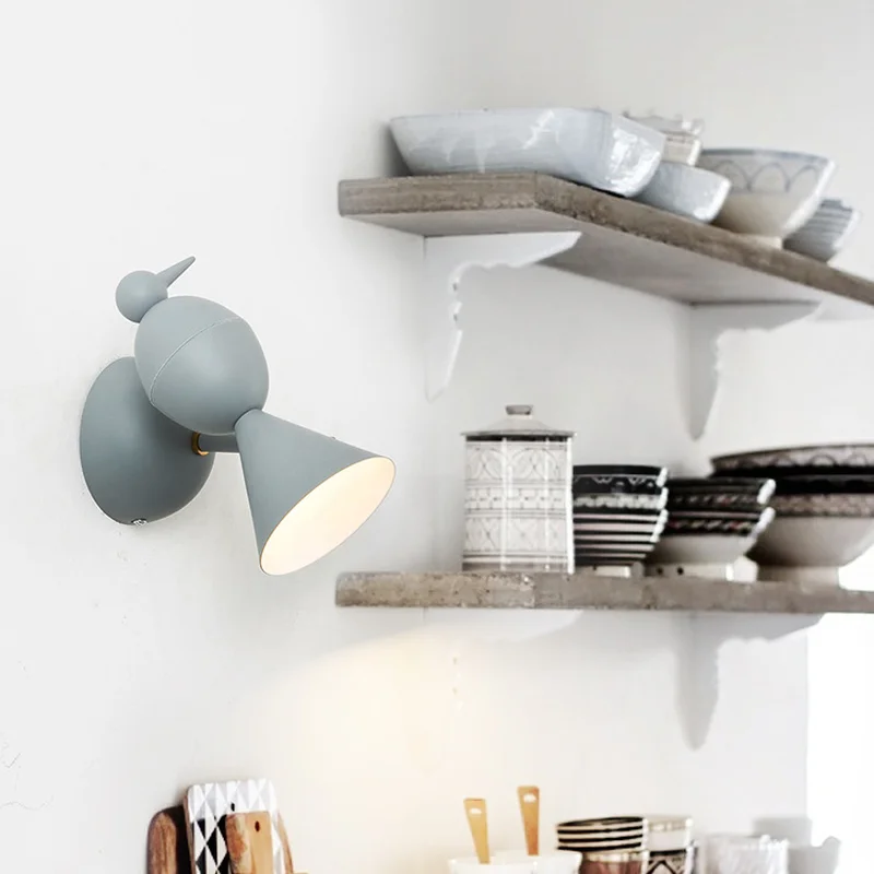 Nordic modern LED color bird wall lamp creative children's room bedroom bedside decorative lighting cartoon lamp ZP5081720
Nordic modern LED color bird wall lamp creative children's room bedroom bedside decorative lighting cartoon lamp ZP5081720