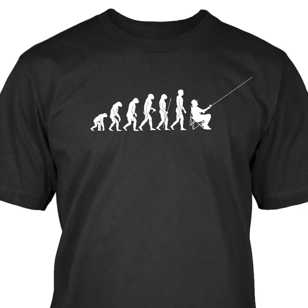 2019 New Short Sleeve Casual Top Tee 100% Cotton Shirt Angler Evolution Tee Shirts
2019 New Short Sleeve Casual Top Tee 100% Cotton Shirt Angler Evolution Tee Shirts