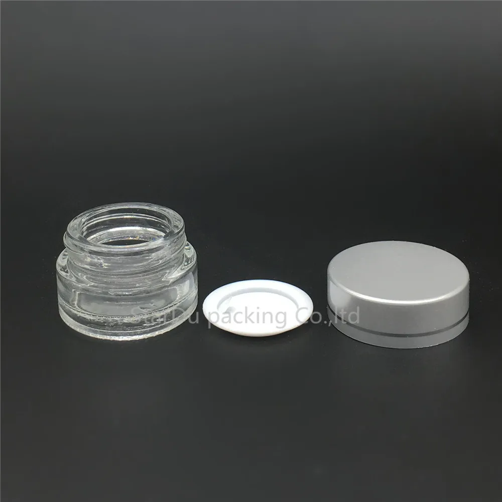 Free shipping 5g transparent glass jars with silvery cap, 5ml cream jars, skin care cream bottles,5CC cosmetic containers
Free shipping 5g transparent glass jars with silvery cap, 5ml cream jars, skin care cream bottles,5CC cosmetic containers