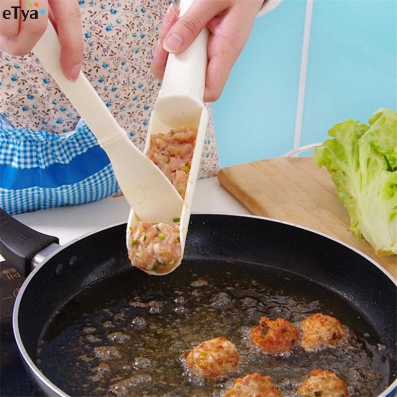 2 шт. пластиковая двухголовая машина для приготовления мясных шариков с лопаткой