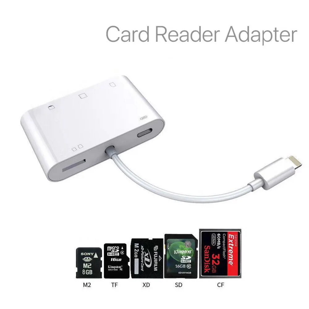 5 в 1 SD CF TF XD M2Card устройство для чтения камеры Адаптер для iPhone iPad iOS12 15 iphone 13
5 в 1 SD CF TF XD M2Card устройство для чтения камеры Адаптер для iPhone iPad iOS12 15 iphone 13