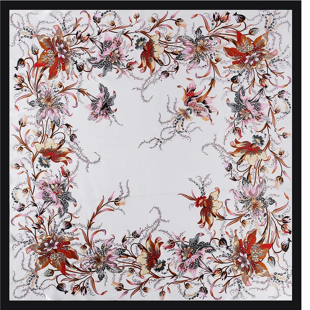 Hot style 90*90cm scarves women Daffodil Printed Colored Ding Large Square Scarf Simulated Silk Scarf Activity Gift Scarf
Hot style 90*90cm scarves women Daffodil Printed Colored Ding Large Square Scarf Simulated Silk Scarf Activity Gift Scarf
