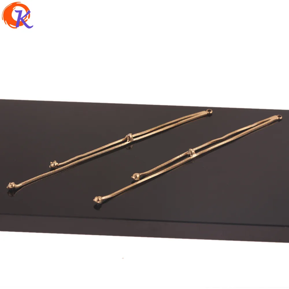 Cordial Design 30Pcs 3*95MM Jewelry Accessories/Rhinestone Chain Shape/Genuine Gold Plating/Hand Made/DIY Earrings Making
Cordial Design 30Pcs 3*95MM Jewelry Accessories/Rhinestone Chain Shape/Genuine Gold Plating/Hand Made/DIY Earrings Making