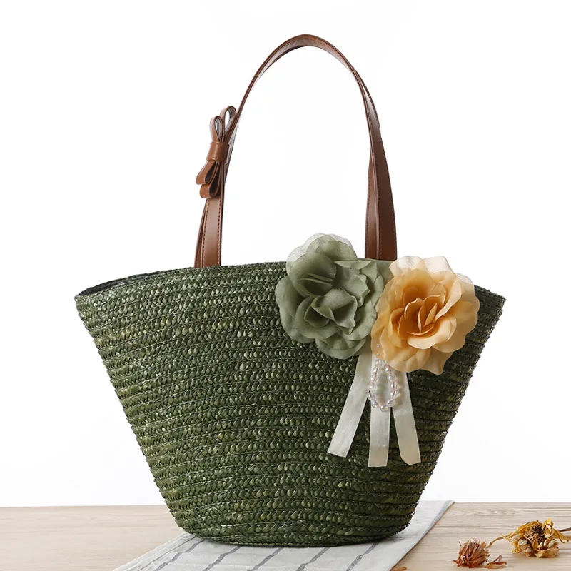 SUDS Fashion Beach Bag for Summer Big Flower Straw Bag Handmade Woven High Quality Shoulder Bags Ladies Shopping Travel Tote Bag
SUDS Fashion Beach Bag for Summer Big Flower Straw Bag Handmade Woven High Quality Shoulder Bags Ladies Shopping Travel Tote Bag