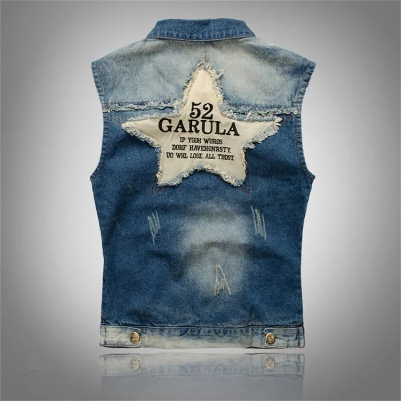 Summer Vintage Casual Jeans Vest Mens Waistcoats Vests of Men Denim Embroidery Pockets Sleeveless Jacket Motorcycle Slim Coat
Summer Vintage Casual Jeans Vest Mens Waistcoats Vests of Men Denim Embroidery Pockets Sleeveless Jacket Motorcycle Slim Coat