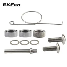 EKFan 1 set Fishing Handle Knob Tool for Stainless Steel Axle Bearing Washers Gasket Screw Assembling Fishing Knob Tools parts