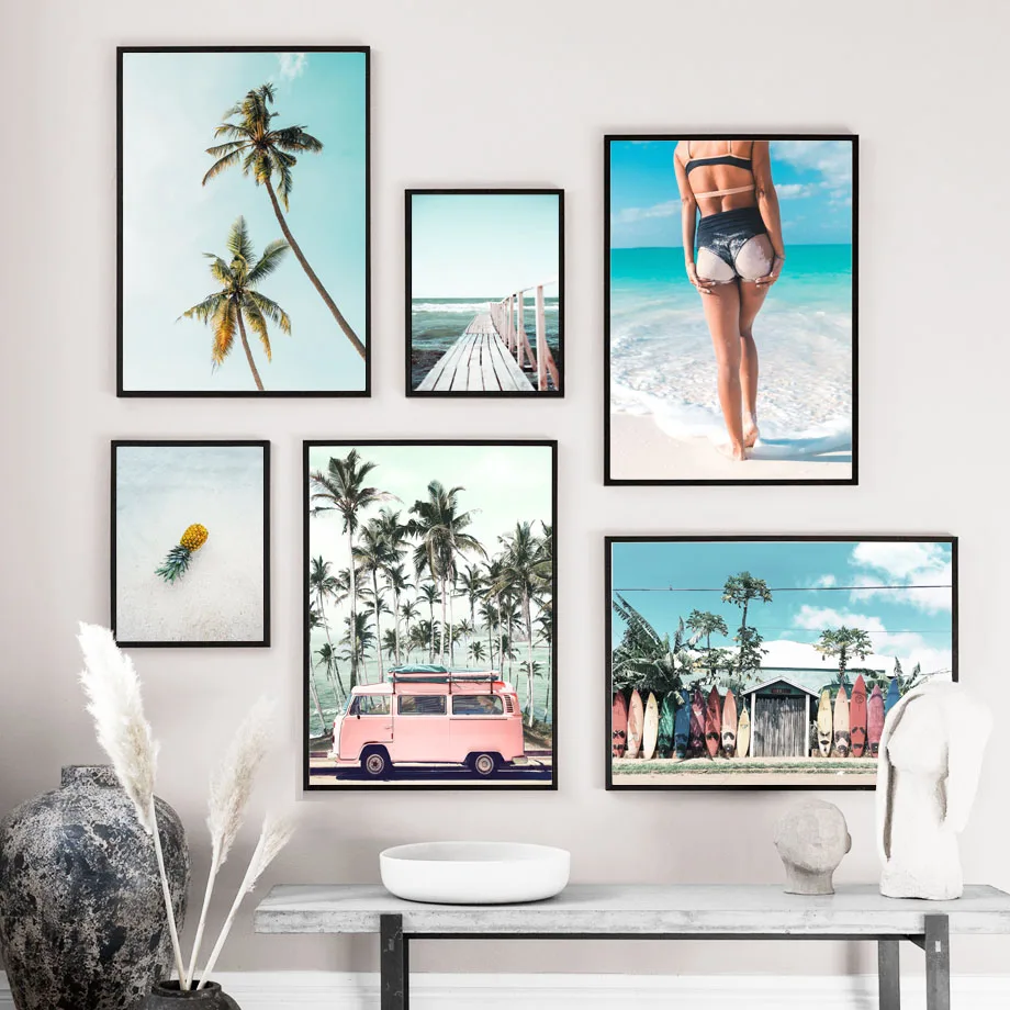 Bus Sea Beach Girl Palm Tree Landscape Wall Art Canvas Painting Nordic Posters And Prints Wall Pictures For Living Room Decor
Bus Sea Beach Girl Palm Tree Landscape Wall Art Canvas Painting Nordic Posters And Prints Wall Pictures For Living Room Decor
