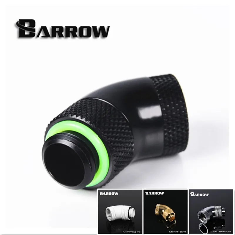 Barrow Black White Silver G1/4''thread 45 degree two Rotary Fitting Adapter Rotating 45 degrees water cooling Adaptors TWT45S-V1
Barrow Black White Silver G1/4''thread 45 degree two Rotary Fitting Adapter Rotating 45 degrees water cooling Adaptors TWT45S-V1