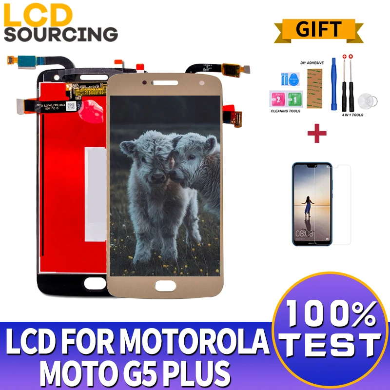 ЖК экран 5 2 дюйма для Motorola Moto G5 Plus сенсорная панель с дигитайзером в сборе moto G5PLUS