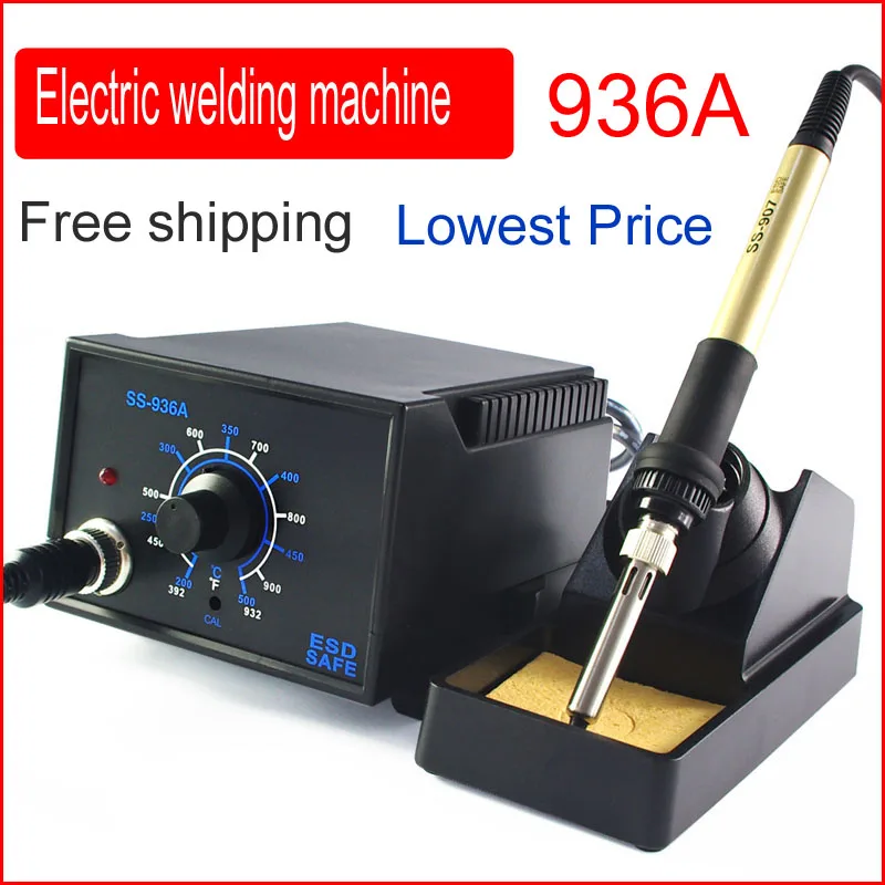 Free shipping Electric Soldering Irons 936 thermostat soldering station Electric iron+A1321 ceramic heating element
Free shipping Electric Soldering Irons 936 thermostat soldering station Electric iron+A1321 ceramic heating element