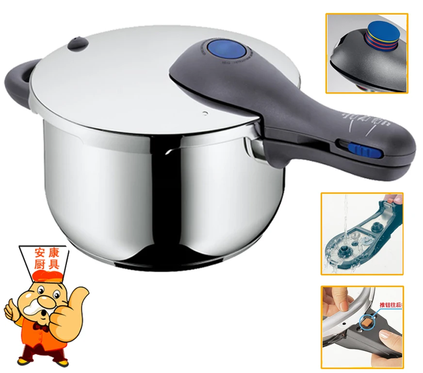 0 Stainless steel pressure cooker wmf electromagnetic furnace general 22cm 4 LITRE
0 Stainless steel pressure cooker wmf electromagnetic furnace general 22cm 4 LITRE