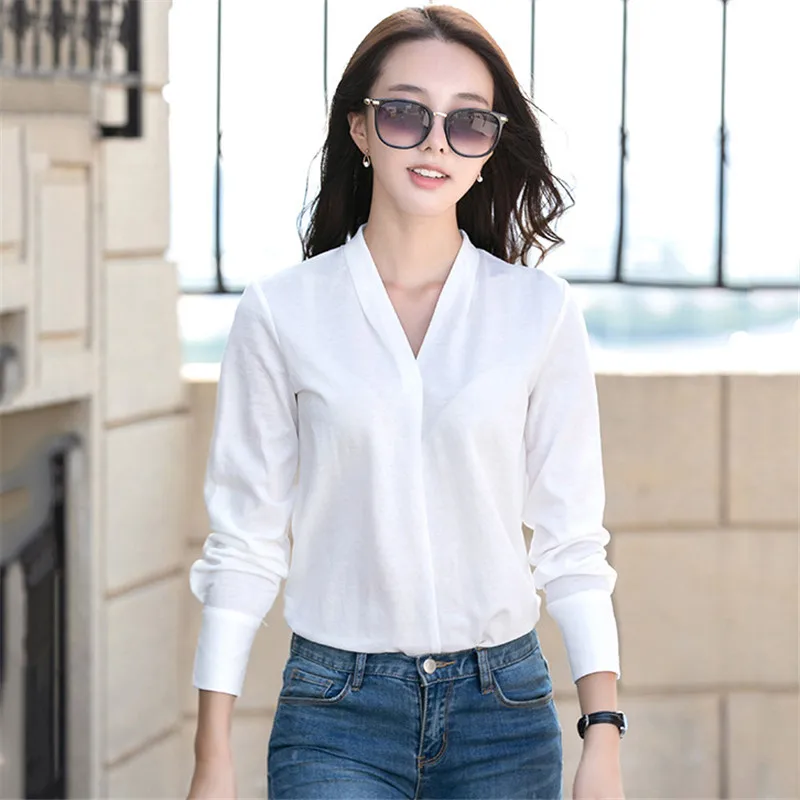 Shirt Women Wine Red Beige 3XL Plus Size Long Sleeve Tops 19 New Spring Summer Korean Office Lady V Neck Slim Loose Shirts LD888
Shirt Women Wine Red Beige 3XL Plus Size Long Sleeve Tops 19 New Spring Summer Korean Office Lady V Neck Slim Loose Shirts LD888