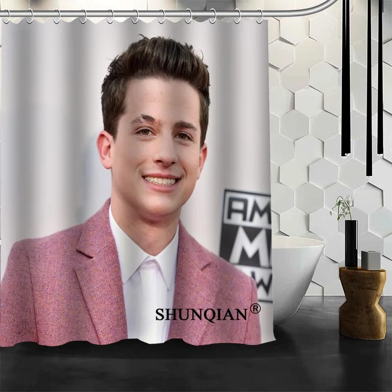 New Arrival Charlie Puth Shower Curtain Polyester Fabric Printing Bathroom Curtain Waterproof Bathroom Products With Hook
New Arrival Charlie Puth Shower Curtain Polyester Fabric Printing Bathroom Curtain Waterproof Bathroom Products With Hook