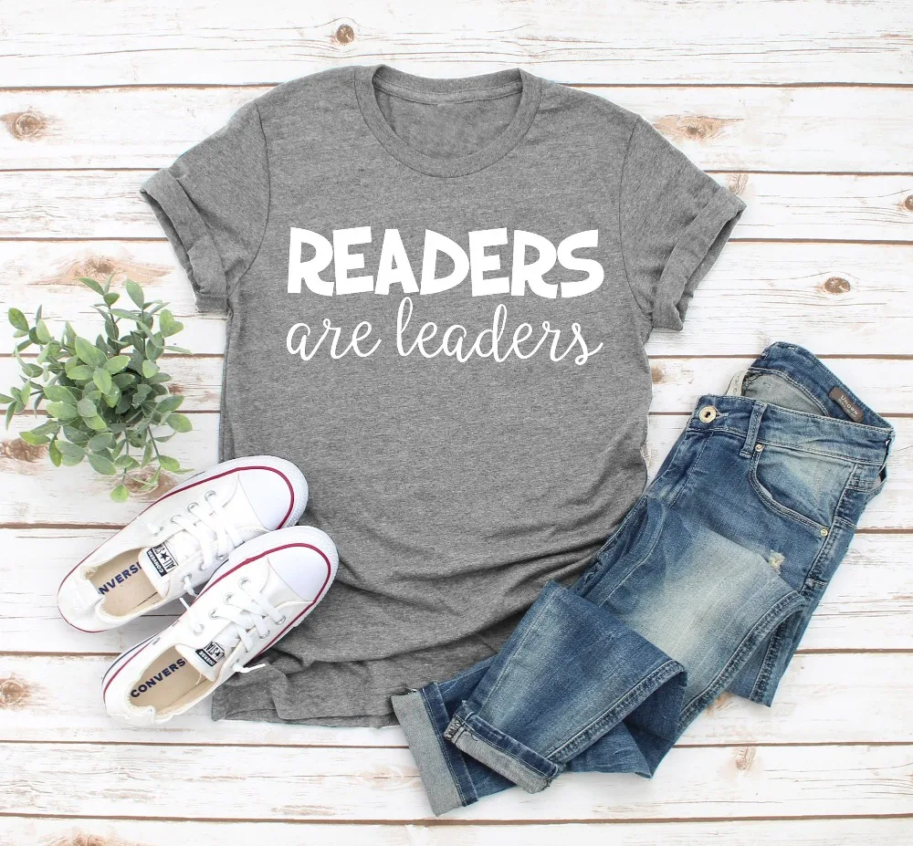 Teacher Shirts Readers Are Leaders T-Shirt slogan women fashion unisex gray grunge tumblr cotton art party street style tee tops
Teacher Shirts Readers Are Leaders T-Shirt slogan women fashion unisex gray grunge tumblr cotton art party street style tee tops