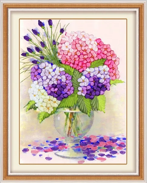 3D flower vase Ribbon embroidery kit with needle canvas paint handcraft stain DIY handmade needlework wall art decor gift idea
3D flower vase Ribbon embroidery kit with needle canvas paint handcraft stain DIY handmade needlework wall art decor gift idea