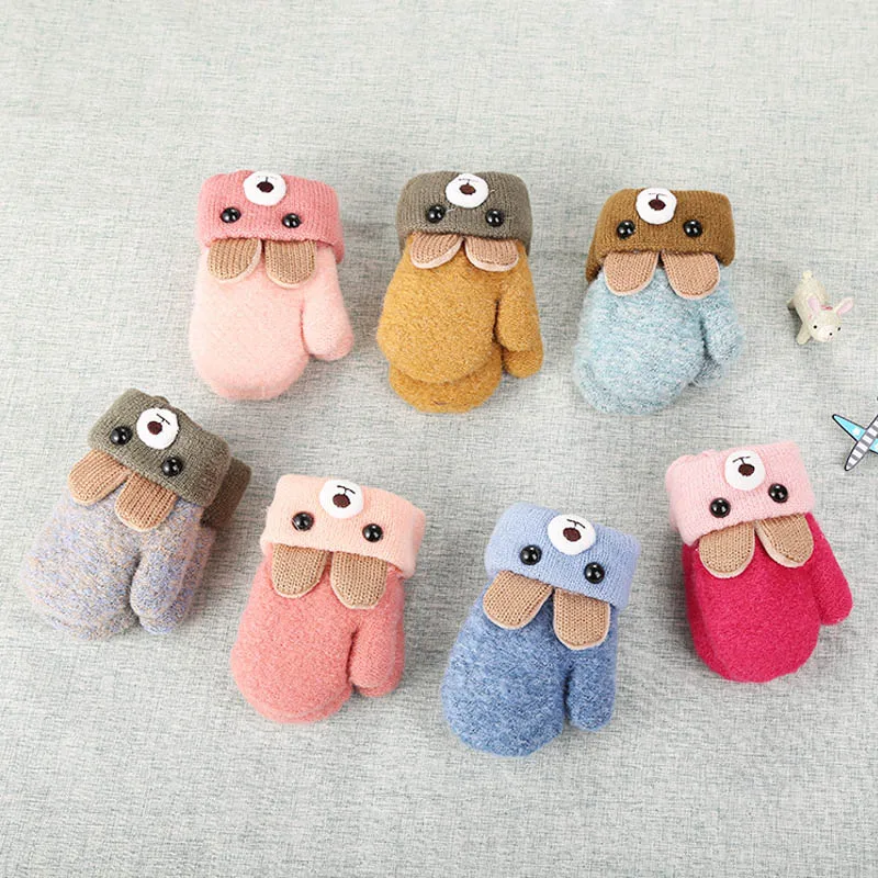 Cute Baby Gloves Children Girls Boys Winter Cartoon Bear Patchwork Keep Warm Mittens Gloves 1-4 years
Cute Baby Gloves Children Girls Boys Winter Cartoon Bear Patchwork Keep Warm Mittens Gloves 1-4 years