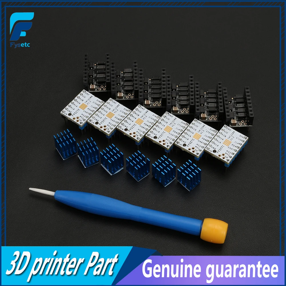 5pcs Latest Version 3D Printer Parts Stepping Motor Mute Driver Stepstick FYSETC TMC2208 V1.2 With Protector Freely Using UART
5pcs Latest Version 3D Printer Parts Stepping Motor Mute Driver Stepstick FYSETC TMC2208 V1.2 With Protector Freely Using UART